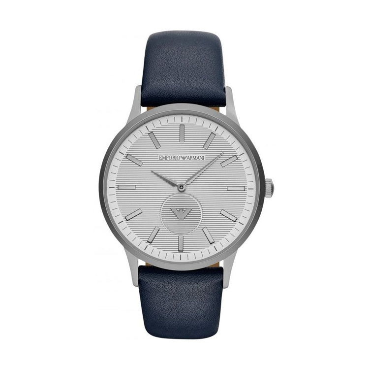 Emporio Armani Renato White DIal Blue Leather Strap Watch For Men - AR11119 Buy Now By Emporio Armani