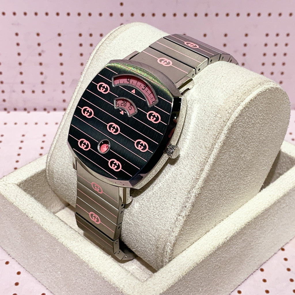 Gucci Grip Quartz Silver Dial Silver Steel Strap Watch For Women - YA157438 Buy Now By Gucci