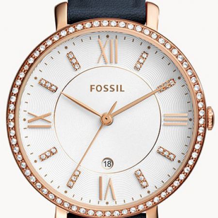 Fossil Jacqueline White Dial Blue Leather Strap Watch for Women - ES4291 Buy Now By Fossil