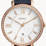 Fossil Jacqueline White Dial Blue Leather Strap Watch for Women - ES4291 Buy Now By Fossil