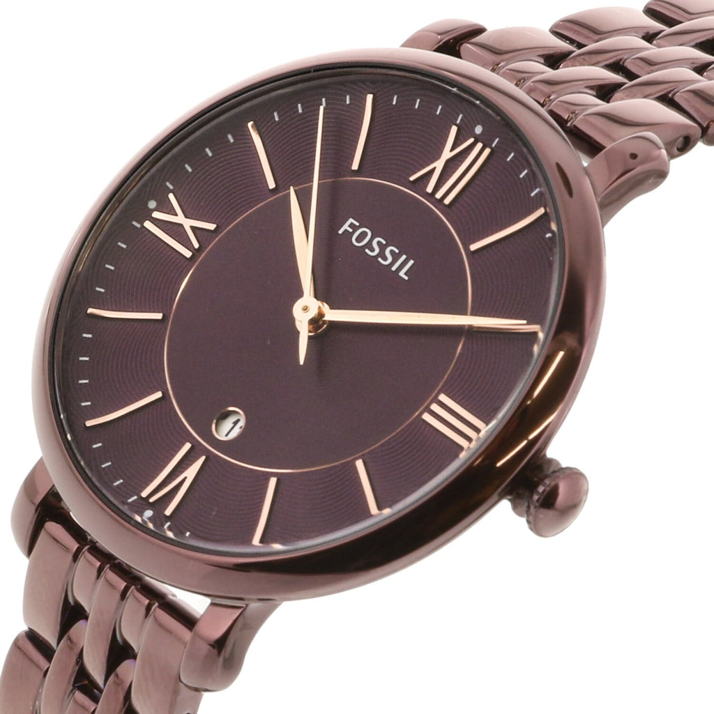 Fossil Jacqueline Brown Dial Brown Steel Strap Watch for Women - ES4100 Buy Now By Fossil