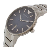 Emporio Armani Renato Quartz Blue Dial Silver Steel Strap Watch For Men - AR11182 Buy Now By Emporio Armani