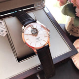 Tissot Tradition Powermatic 80 Open Heart Silver Dial Brown Leather Strap Watch For Men - T063.907.36.038.00 Buy Now By Tissot