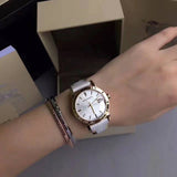 Burberry The City White Dial White Leather Strap Watch for Women - BU9110 Buy Now By Burberry