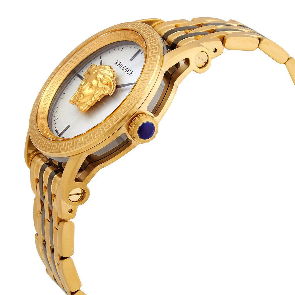Versace Palazzo Empire White Dial Two Tone Steel Strap Watch for Men - VERD00418 Buy Now By Versace