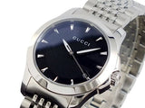 Gucci G Timeless Black Dial Silver Steel Strap Watch For Women - YA126502 Buy Now By Gucci