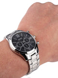Hugo Boss Ambassador Chronograph Black Dial Silver Steel Strap Watch For Men - HB1513196 Buy Now By Hugo Boss