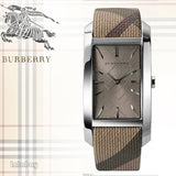 Burberry Nova Check Silver Dial Two Tone Leather Strap Watch For Women - BU9404 Buy Now By Burberry