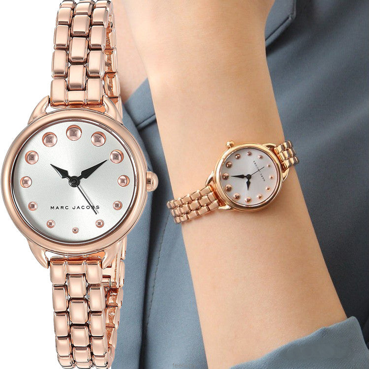 Marc Jacobs Betty White Dial Rose Gold Steel Strap Watch for Women - MJ3496 Buy Now By Marc Jacobs