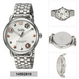 Coach Delancey White Dial Silver Steel Strap Watch for Women - 14502810 Buy Now By Coach