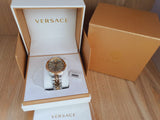 Versace V-Urban Quartz Silver Dial Two Tone Steel Strap Watch for Men - VELQ00519 Buy Now By Versace
