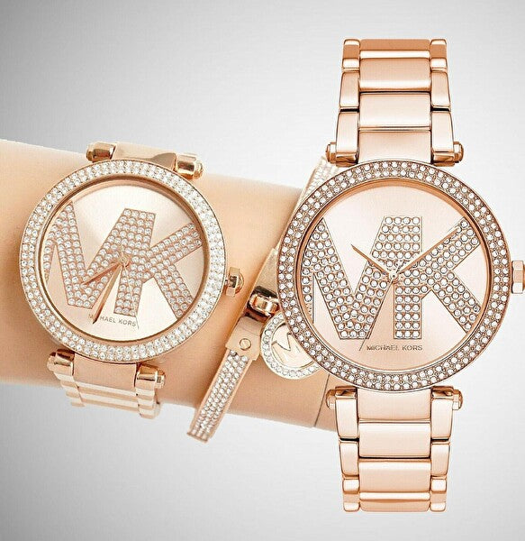 Michael Kors Parker Quartz Rose Gold Dial Rose Gold Steel Strap Watch For Women - MK6660 Buy Now By Michael Kors