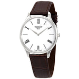Tissot T Classic Tradition 5.5 Quartz White Dial Brown Leather Strap Watch For Men - T063.409.16.018.00 Buy Now By Tissot