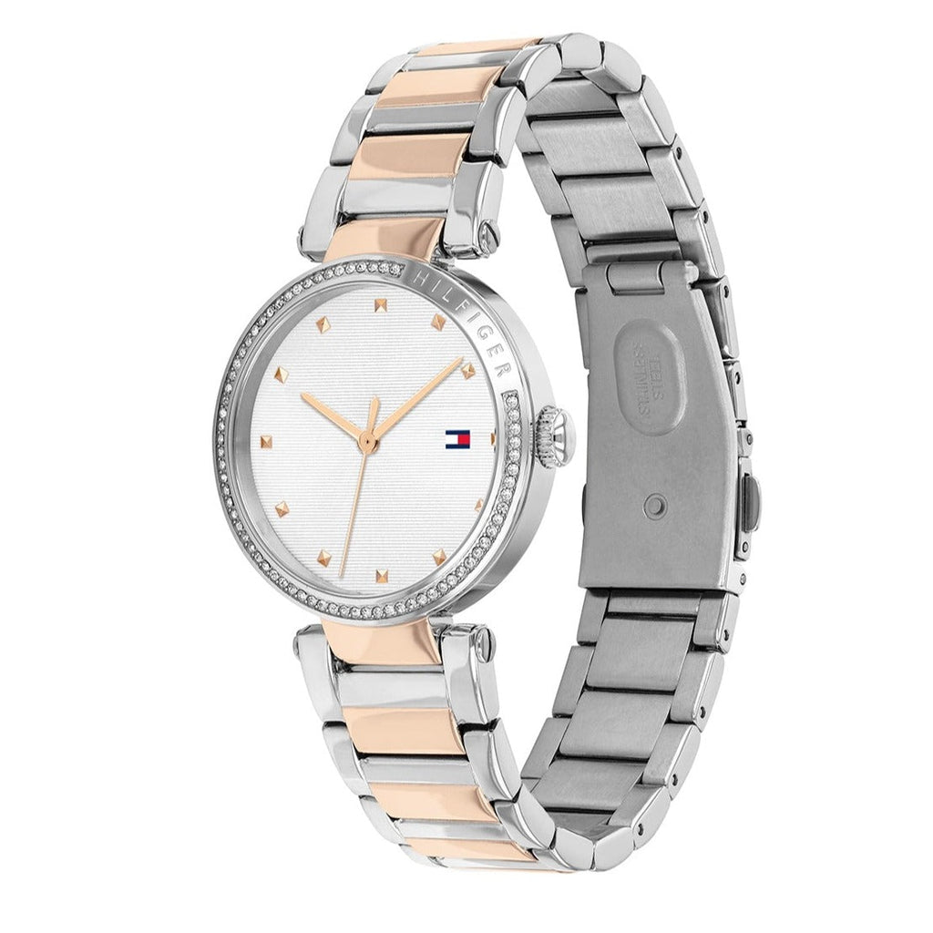 Tommy Hilfiger Lynn Quartz White Dial Two Tone Steel Strap Watch For Women - 1782236 Buy Now By Tommy Hilfiger