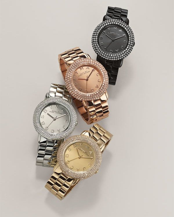 Marc Jacobs Marci Crystals Rose Gold Dial Rose Gold Steel Strap Watch for Women - MBM3192 Buy Now By Marc Jacobs