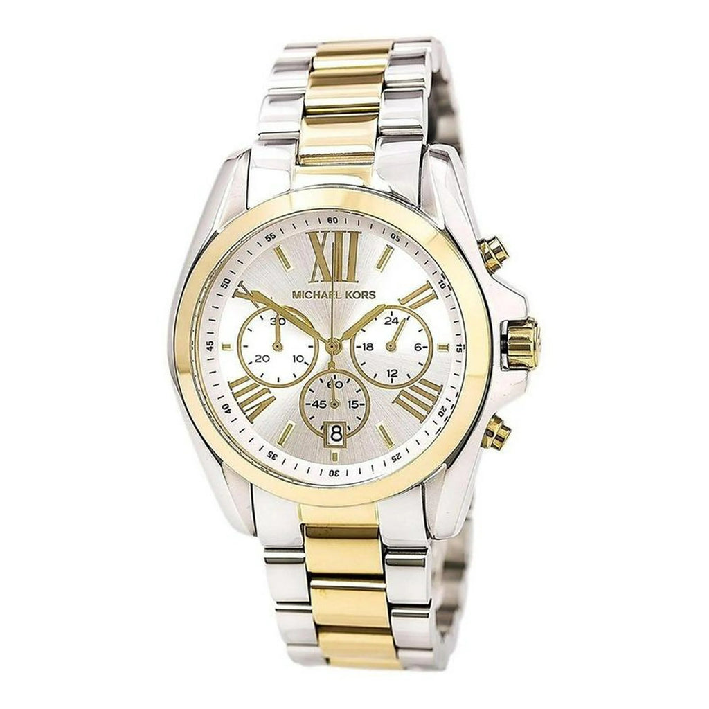 Michael Kors Bradshaw Chronograph Silver Dial Two Tone Steel Strap Watch For Women - MK5912 Buy Now By Michael Kors