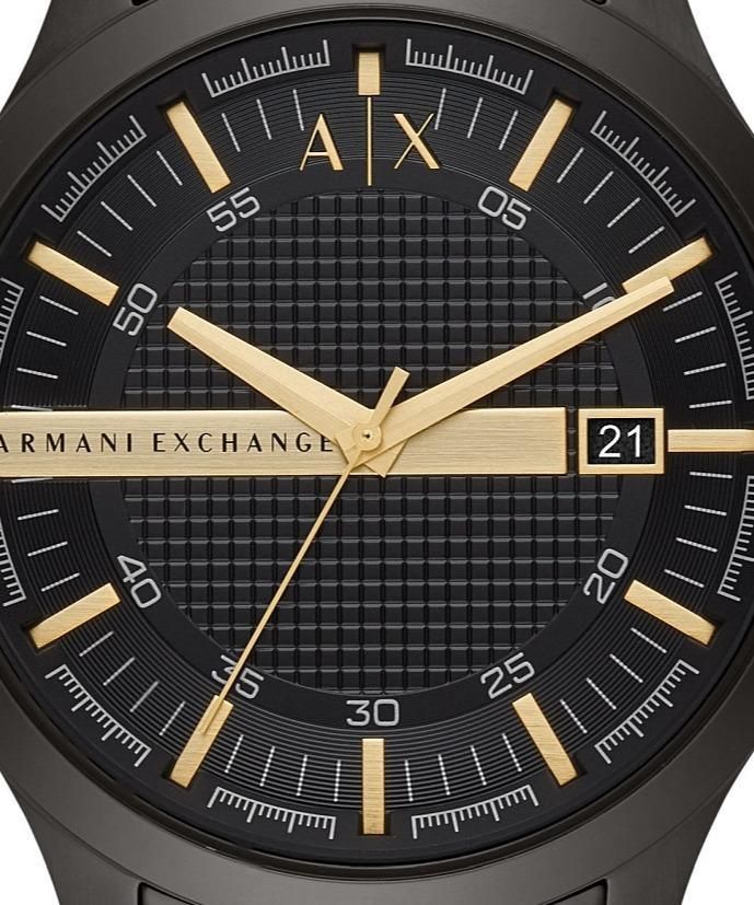 Armani Exchange Hampton Chronograph Black Dial Black Steel Strap Watch For Men - AX2413 Buy Now By Armani Exchange