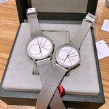 Calvin Klein Minimal White Dial Silver Mesh Bracelet Watch for Women - K3M52152 Buy Now By Calvin Klein