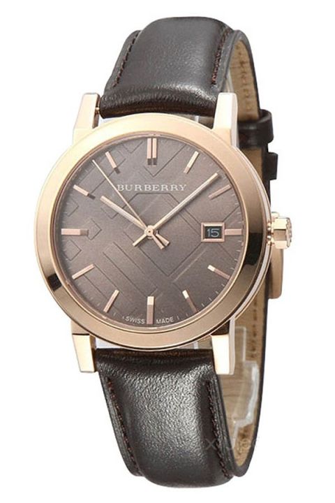 Burberry The City Brown Dial Brown Leather Strap Watch for Men - BU9013 Buy Now By Burberry