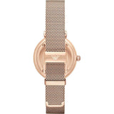 Emporio Armani Gianni T Bar Silver Dial Rose Gold Mesh Bracelet Watch For Women - AR1956 Buy Now By Emporio Armani