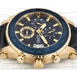 Guess Pinnacle Chronograph Quartz Blue Dial Blue Leather Strap Watch For Men - W0673G2 Buy Now By Guess