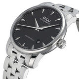Mido Baroncelli Ii Automatic Black Dial Silver Steel Strap Watch For Men - M8600.4.18.1 Buy Now By Mido
