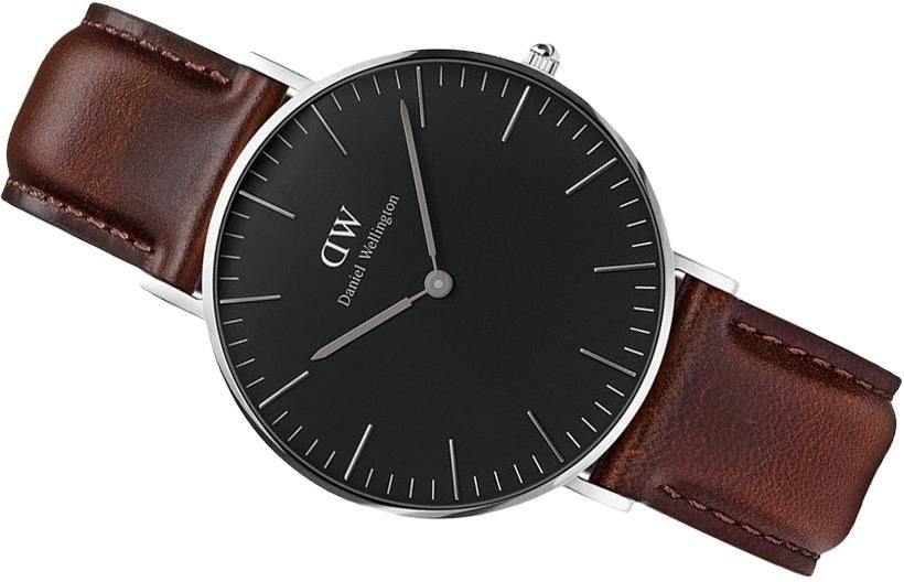 Daniel Wellington Classic Bristol Black Dial Brown Leather Strap Watch For Men - DW00100143 Buy Now By Daniel Wellington