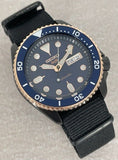 Seiko 5 Sports Automatic Blue Dial Black NATO Strap Watch for Men - SBSA098 Buy Now By Seiko