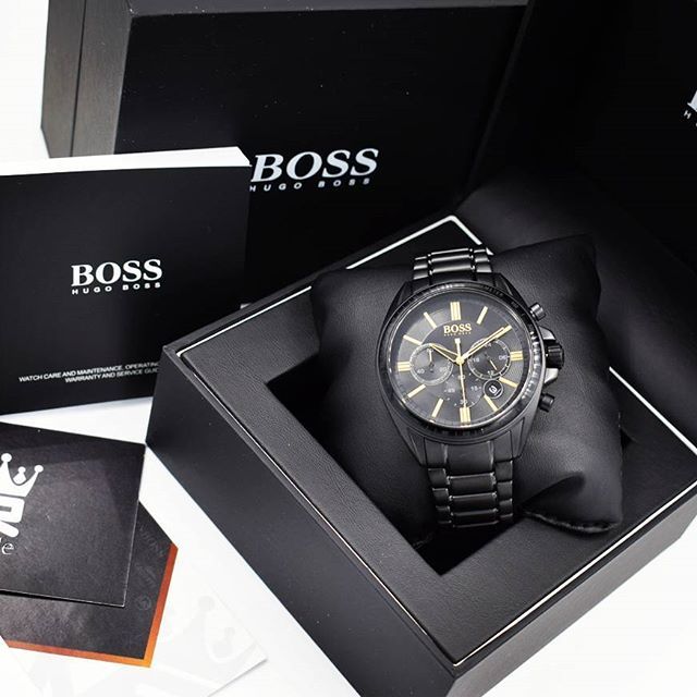 Hugo Boss Driver Black Dial Black Steel Strap Watch for Men - 1513277 Buy Now By Hugo Boss