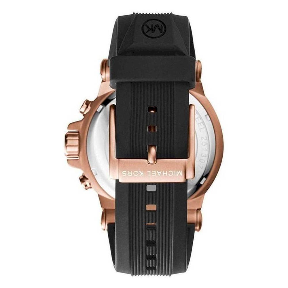 Michael Kors Dylan Black Dial Black Rubber Strap Watch for Men - MK8184 Buy Now By Michael Kors