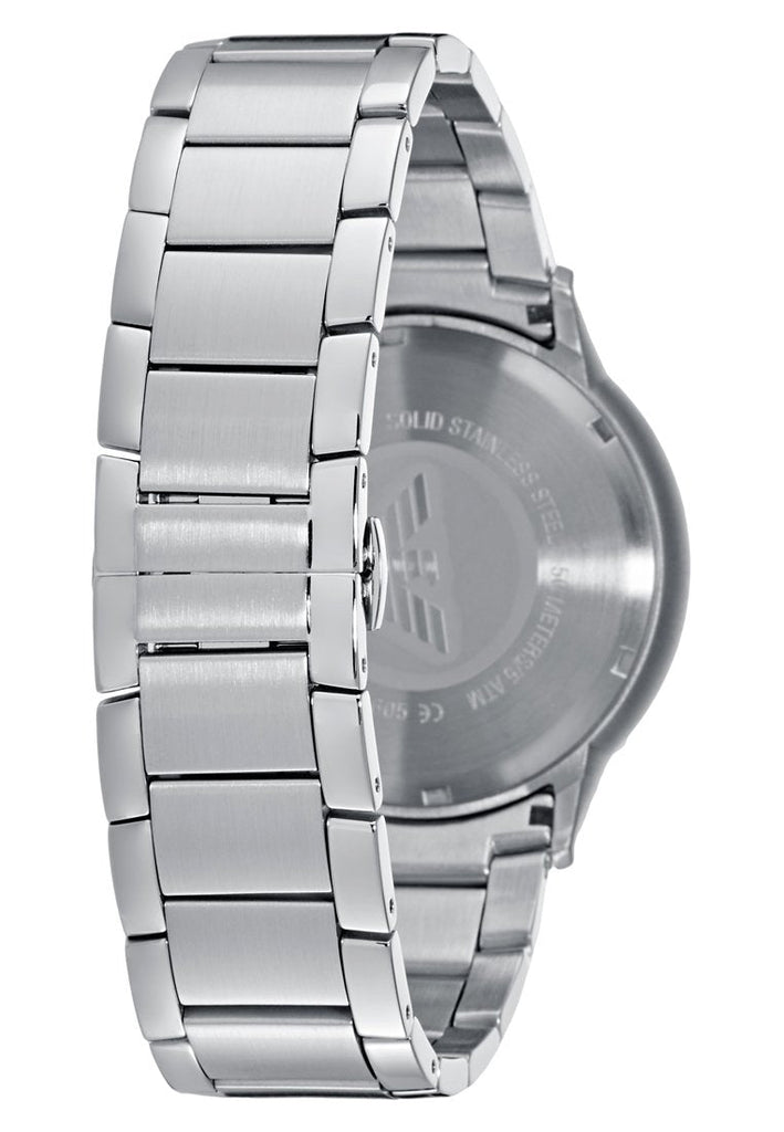 Emporio Armani Meccanico Automatic Blue Dial Silver Steel Strap Watch For Men - AR60059 Buy Now By Emporio Armani