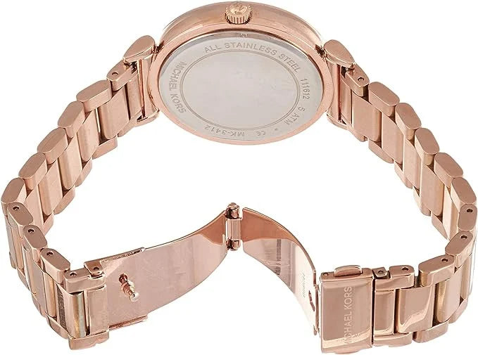 Michael Kors Catlin Quartz Rose Gold Dial Rose Gold Steel Strap Watch For Women - MK3412 Buy Now By Michael Kors