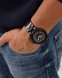 Guess Track Black Dial Black Steel Strap Watch for Men - GW0426G3 Buy Now By Guess