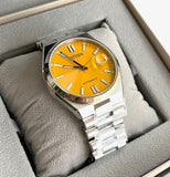 Citizen Tsuyosa Automatic Yellow Dial Silver Steel Strap Watch for Men - NJ0150-81Z Buy Now By Citizen