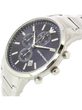 Emporio Armani Renato Chronograph Blue Dial Silver Steel Strap Watch For Men - AR11164 Buy Now By Emporio Armani