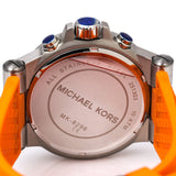 Michael Kors Dylan Chronograph Grey Dial Orange Rubber Strap Watch for Men - MK8296 Buy Now By Michael Kors
