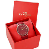 Coach Perry Red Dial Red Leather Strap Watch for Women - 14503867 Buy Now By Coach