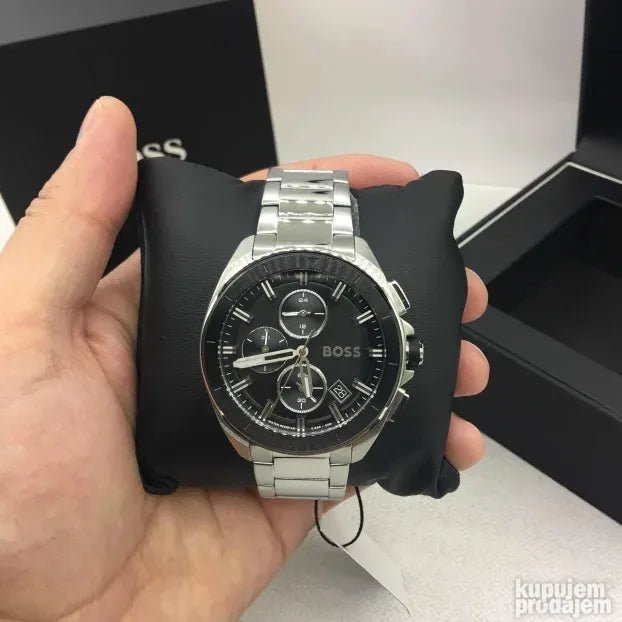 Hugo Boss Volane Black Dial Silver Steel Strap Watch for Men - 1513949 Buy Now By Hugo Boss