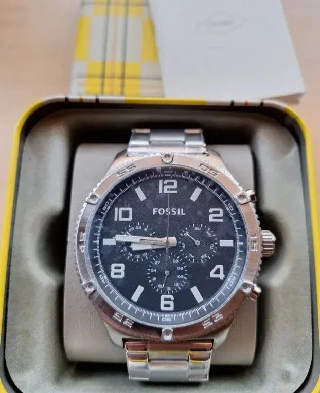 Fossil Brox Multifunction Black Dial Silver Steel Strap Watch for Women - BQ2797 Buy Now By Fossil