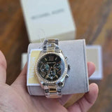 Michael Kors Lexington Chronograph Green Dial Two Tone Steel Strap Watch For Women - MK7303 Buy Now By Michael Kors