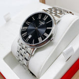 Tissot Carson Premium Black Dial Silver Steel Strap Watch For Men - T122.410.11.053.00 Buy Now By Tissot