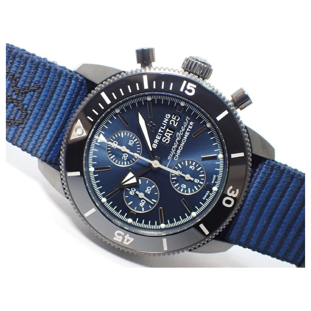 Breitling Superocean Heritage Chronograph 44 Outerknown Blue Dial Blue NATO Strap Watch for Men - M133132A1C1W1 Buy Now By Breitling