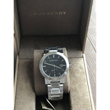 Burberry The City Black Dial Silver Steel Strap Watch for Men - BU9901 Buy Now By Burberry
