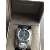 Burberry The City Black Dial Silver Steel Strap Watch for Men - BU9351 Buy Now By Burberry