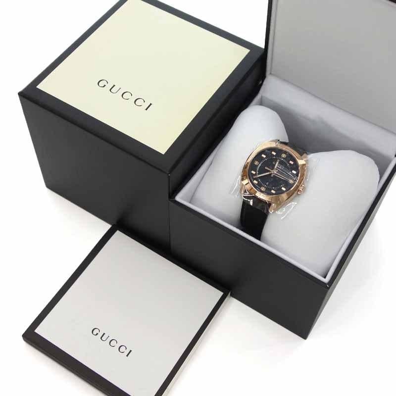 Gucci GG2570 Quartz Black Dial Black Leather Strap Watch For Women - YA142407 Buy Now By Gucci