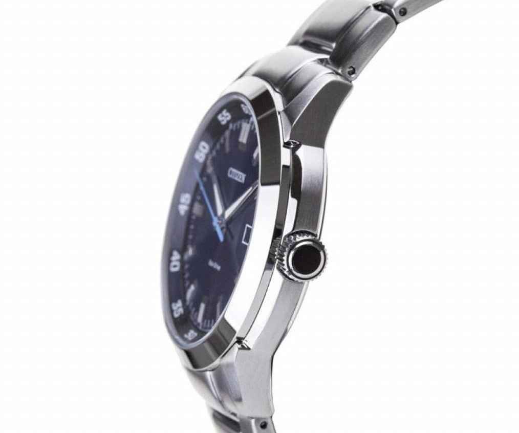 Citizen Eco Drive Blue Dial Silver Stainless Steel Watch For Men - BM7140-54L Buy Now By Citizen