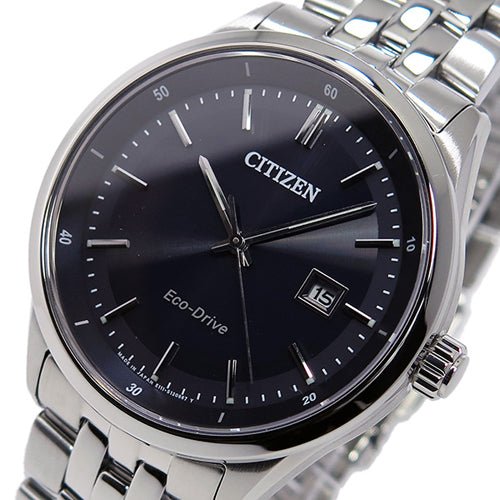 Citizen Eco Drive Black Dial Silver Steel Strap Watch For Men - BM7250-56E Buy Now By Citizen