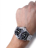 Citizen Promaster Diver Chronograph Black Dial Silver Steel Strap Watch For Men - BN0190-82E Buy Now By Citizen
