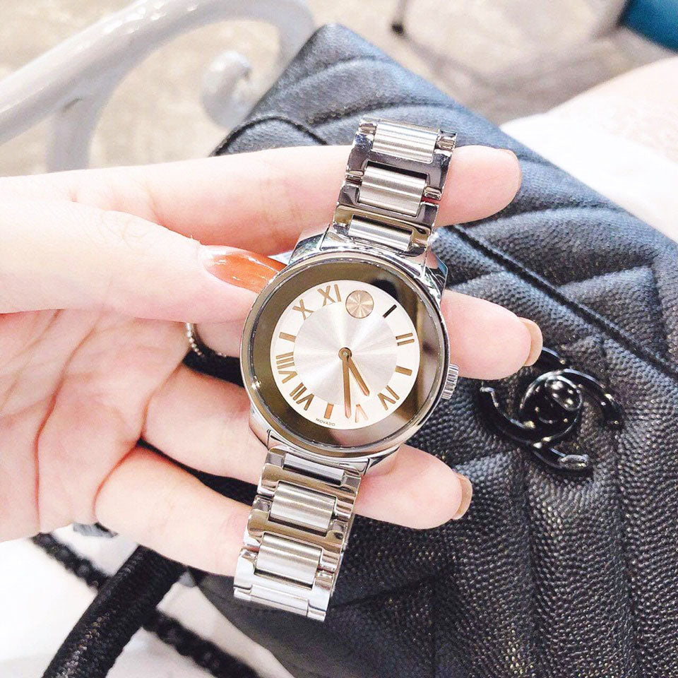 Movado Bold Silver Dial Silver Steel Strap Watch for Women - 3600244 Buy Now By Movado