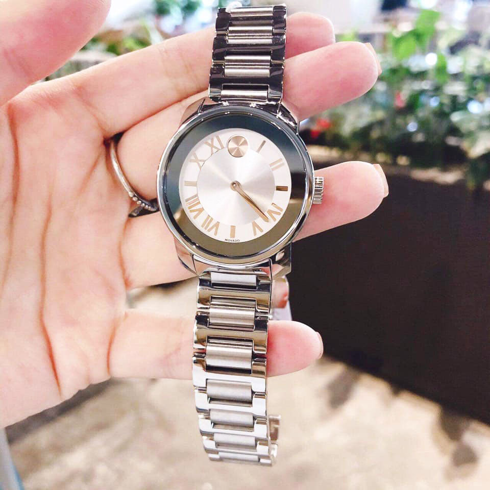 Movado Bold Silver Dial Silver Steel Strap Watch for Women - 3600244 Buy Now By Movado